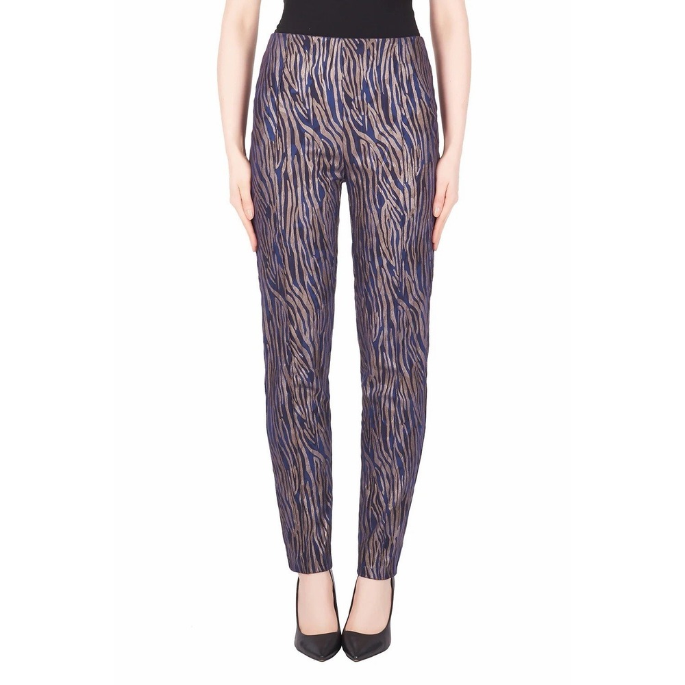 Joseph Ribkoff Zebra Print Pull On‎ Pant 12 Dressy Casual Bold Print Workwear